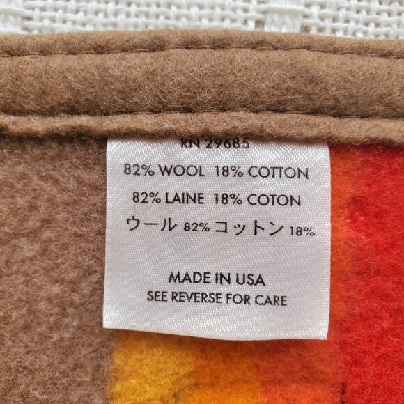 Pendleton Beaver State Turtle Wool Blanket , Vintage - Picture 9 of 9